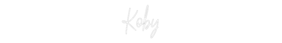 Custom Neon Text- Koby