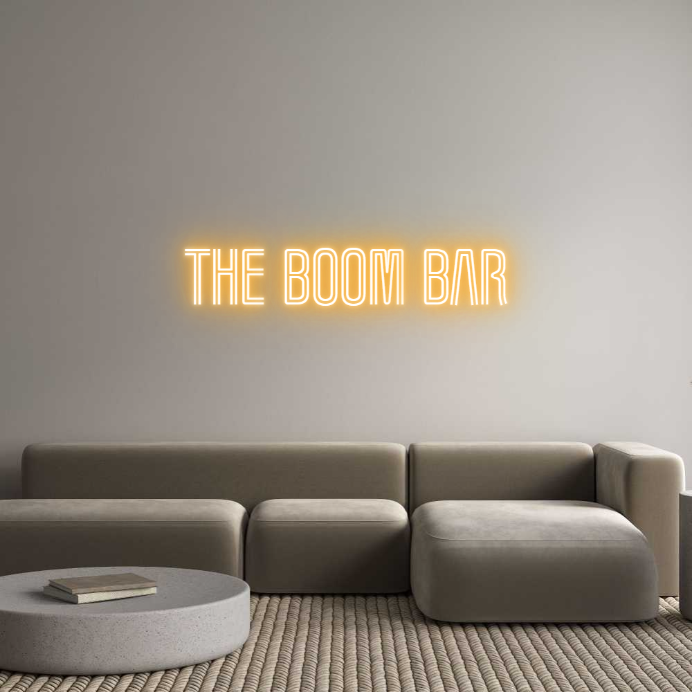 Custom Neon Text- THE BOOM BAR