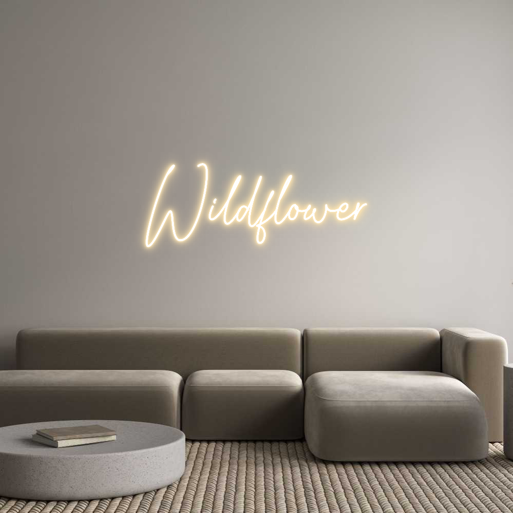 Custom Neon Text- Wildflower