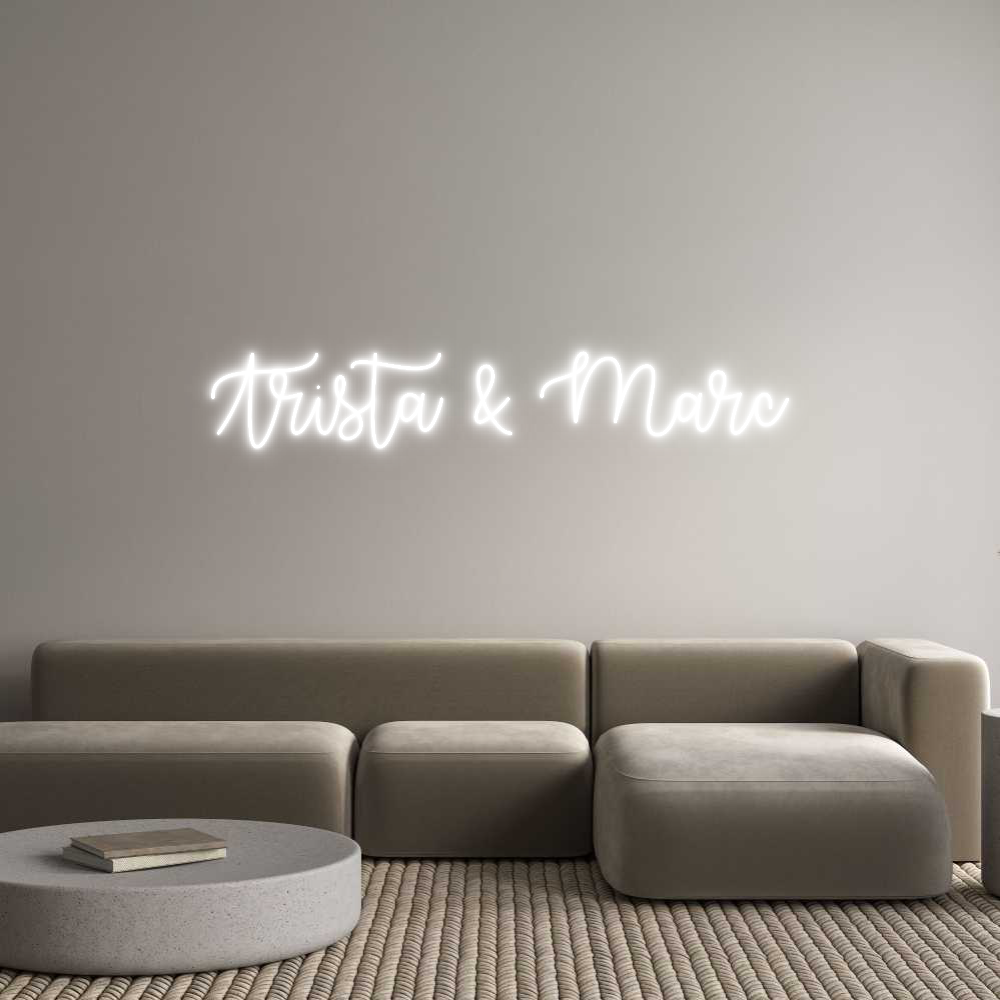 Custom Neon Text- Trista & Marc