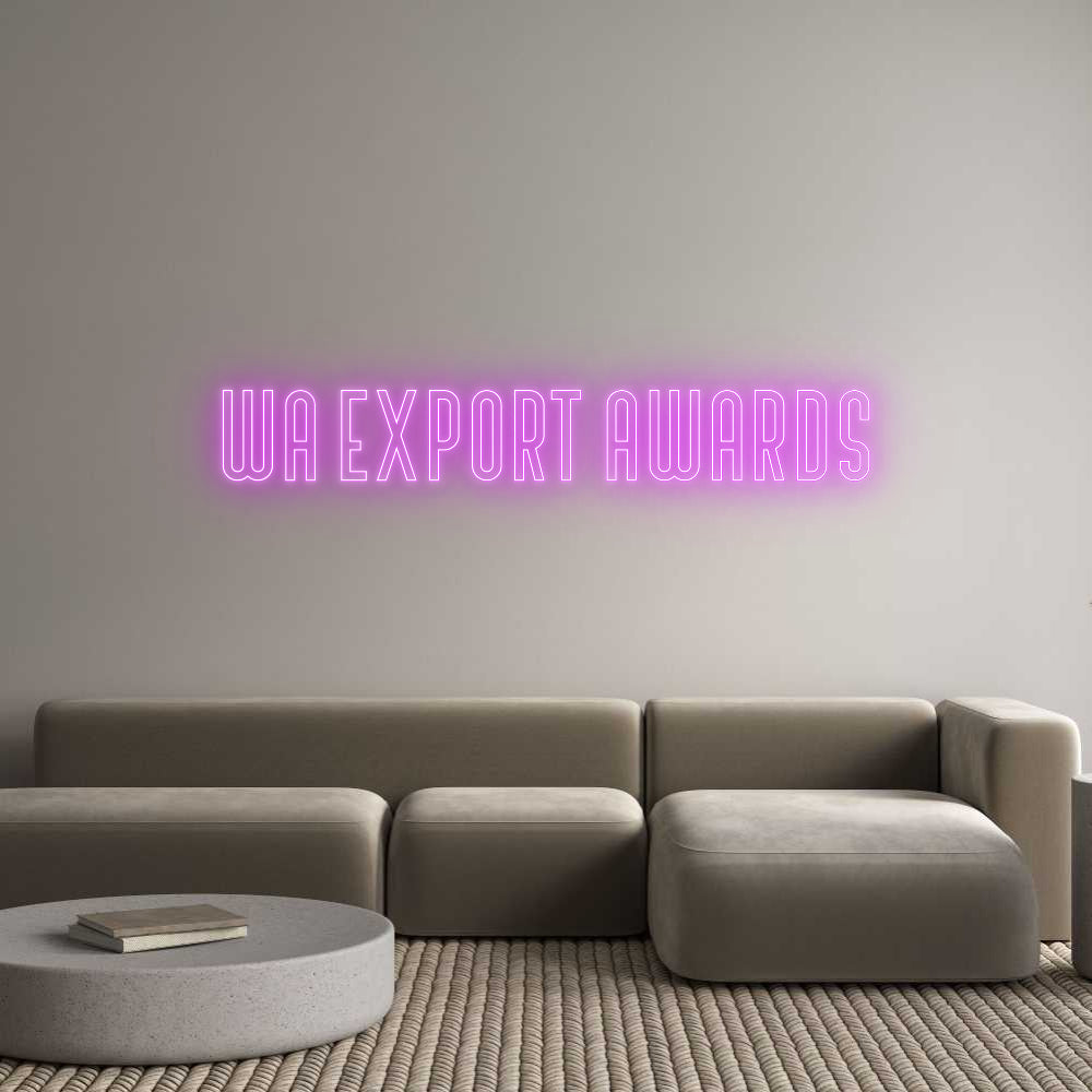 Custom Neon Text- WA EXPORT AWA...