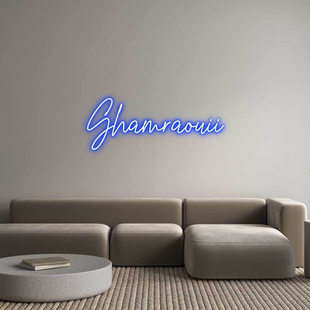 Custom Neon Text- Ghamraouii