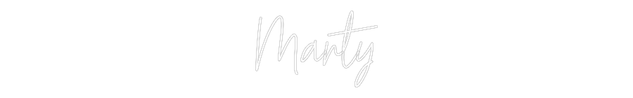 Custom Neon Text - Marty