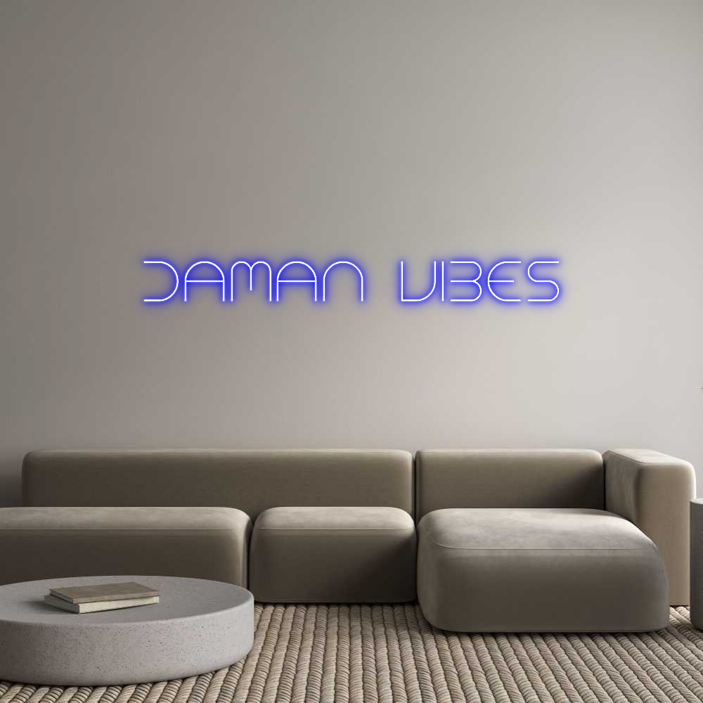 Custom Neon Text - DAMAN VIBES