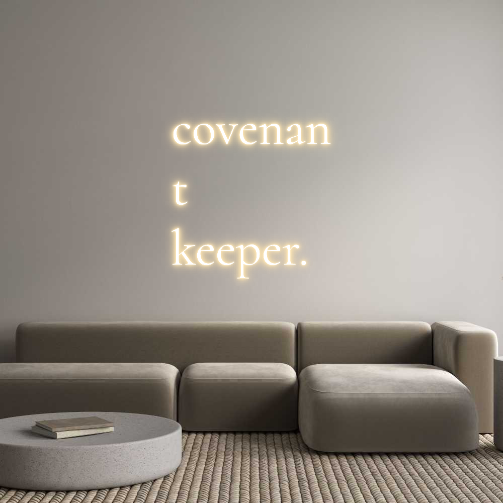 Custom Neon Text- covenan
t
k...