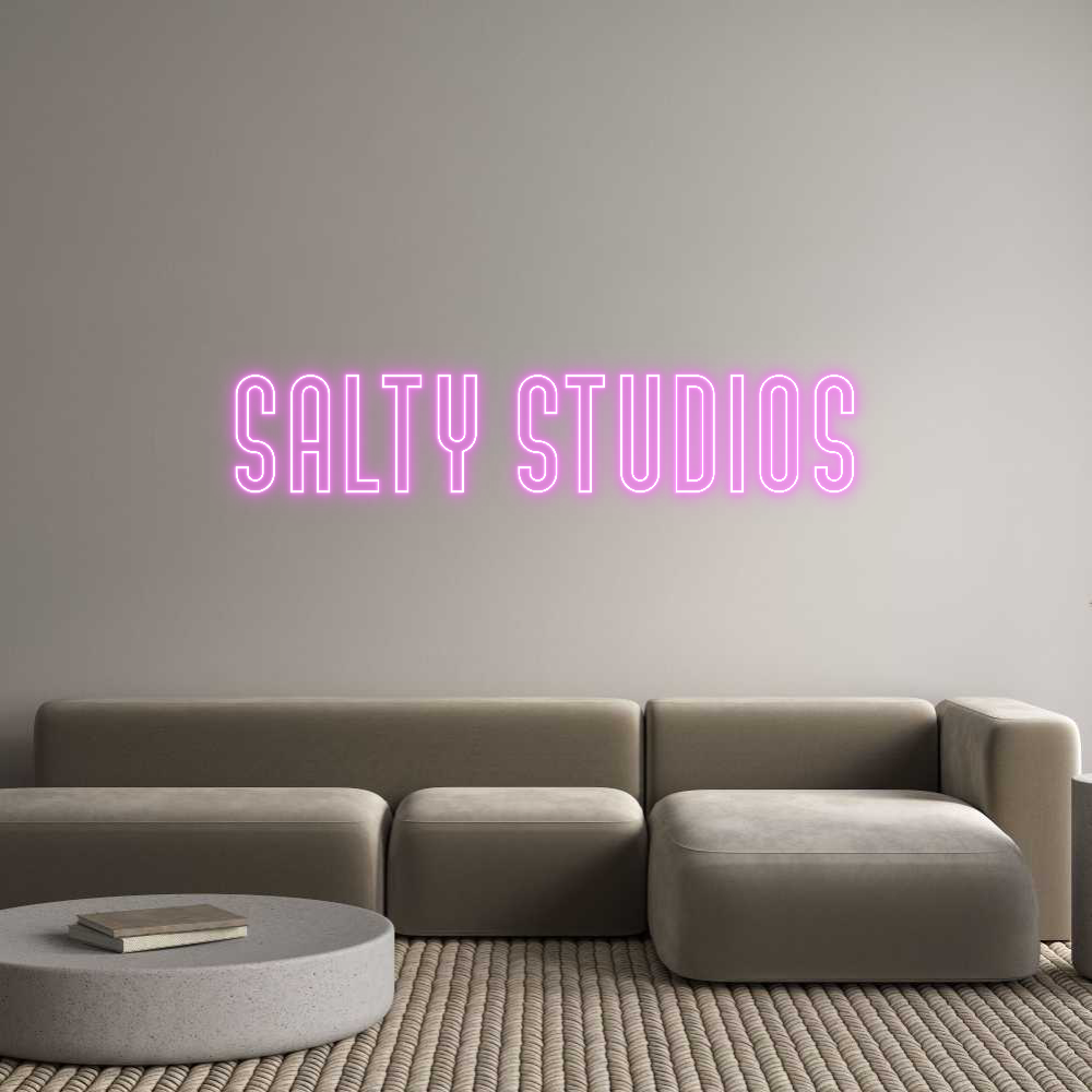 Custom Neon Text - Salty Studios