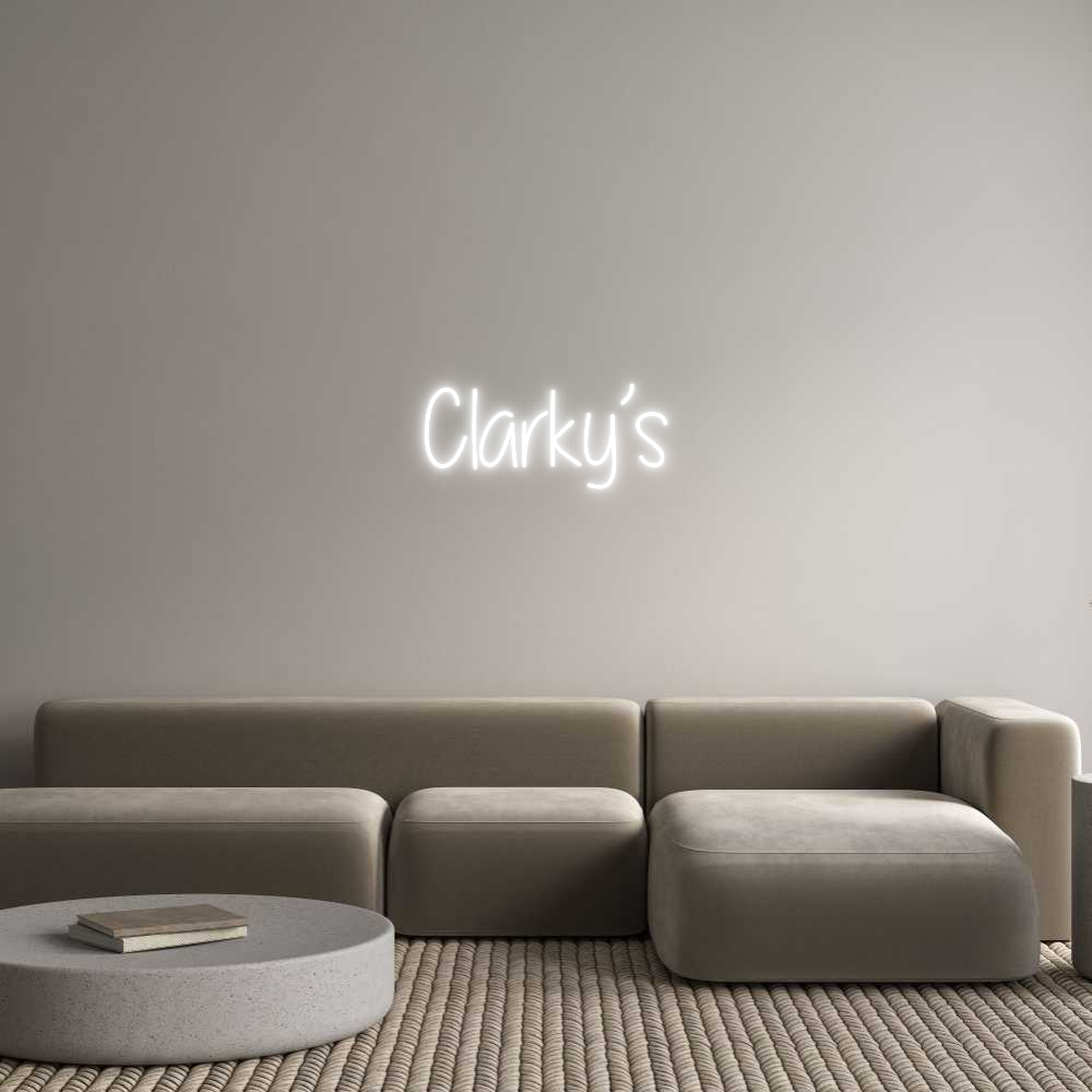 Custom Neon Text - Clarky’s