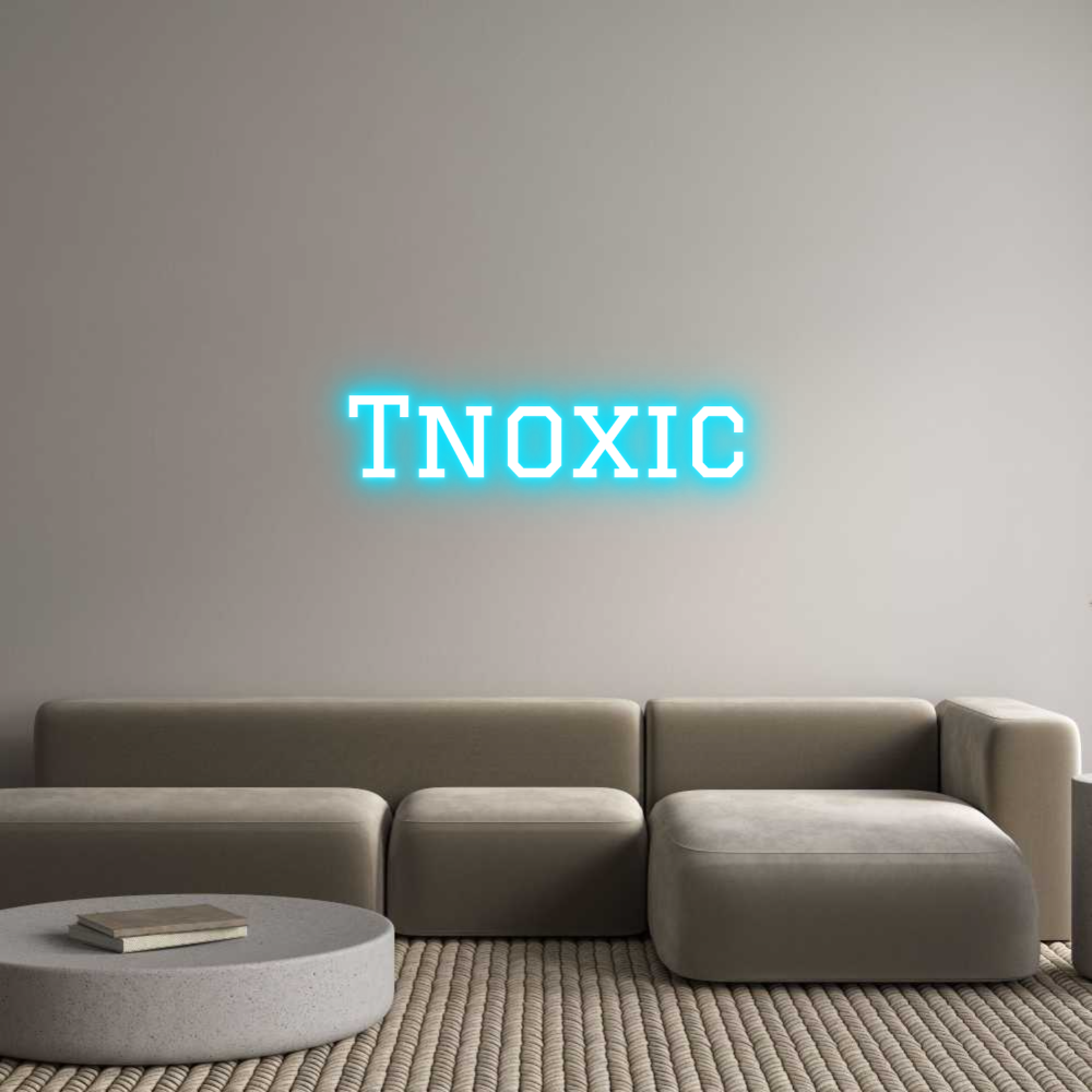 Custom Neon Text- Tnoxic