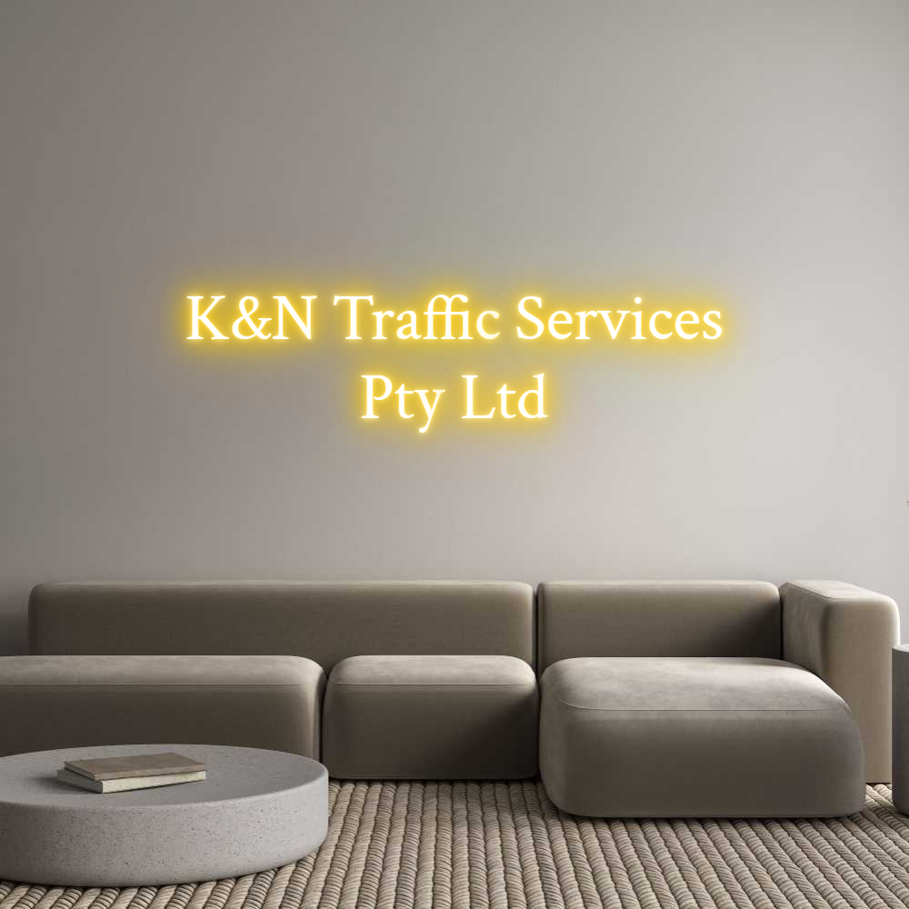 Custom Neon Text - K&N Traffic S...