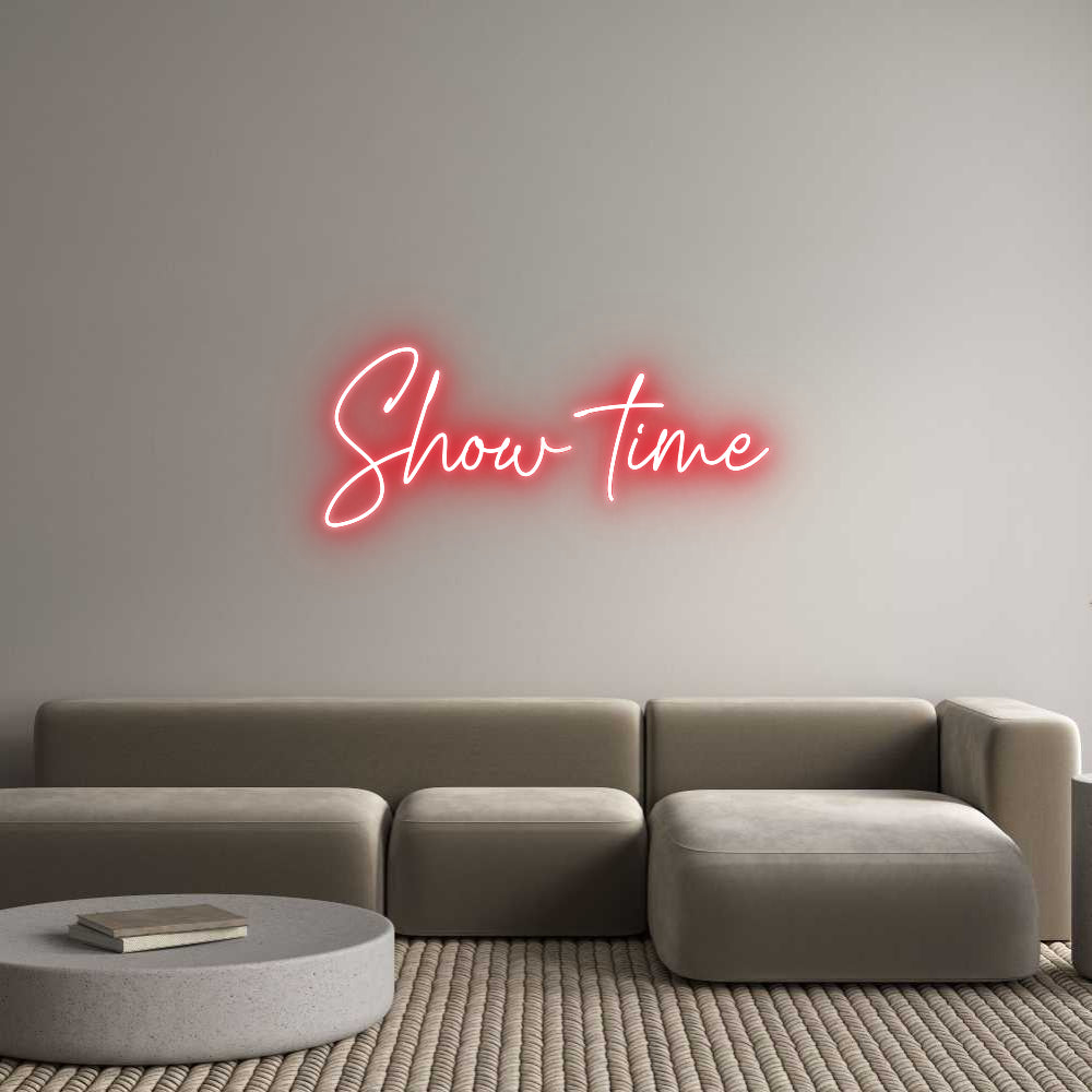 Custom Neon Text- Show time