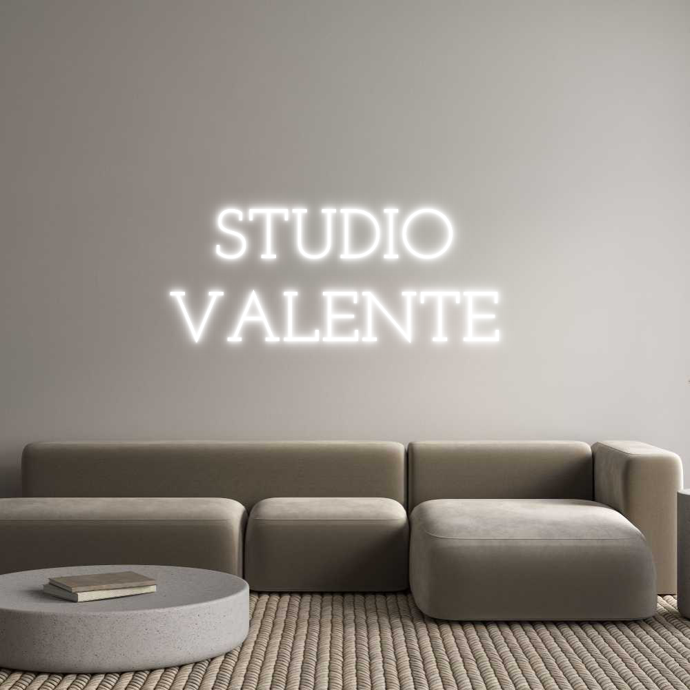 Custom Neon Text- STUDIO 
VALE...