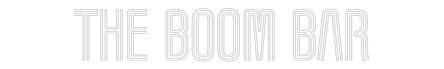 Custom Neon Text- THE BOOM BAR