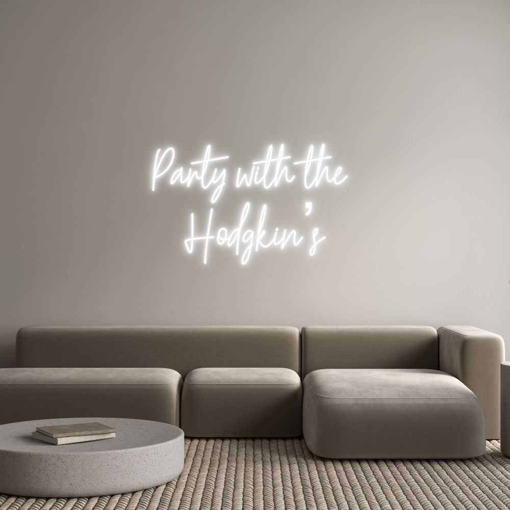 Custom Neon Text - Party with th...