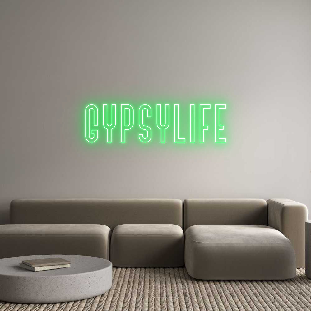 Custom Neon Text- GypsyLife