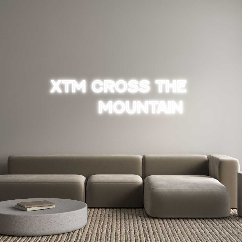 Custom Neon Text- XTM Cross the...