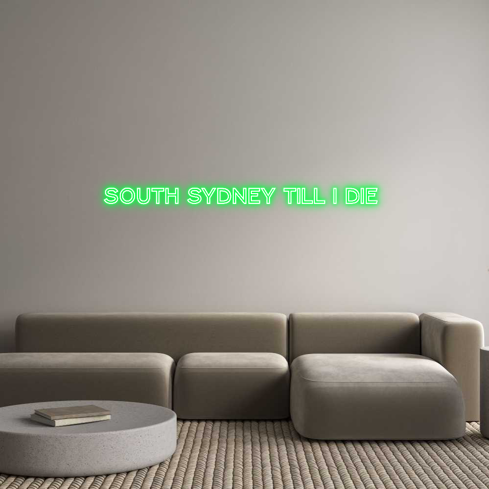 Custom Neon Text- South Sydney ...