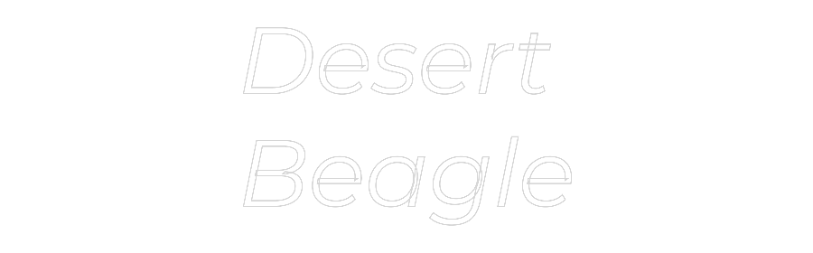 Custom Neon Text- Desert
Beagle