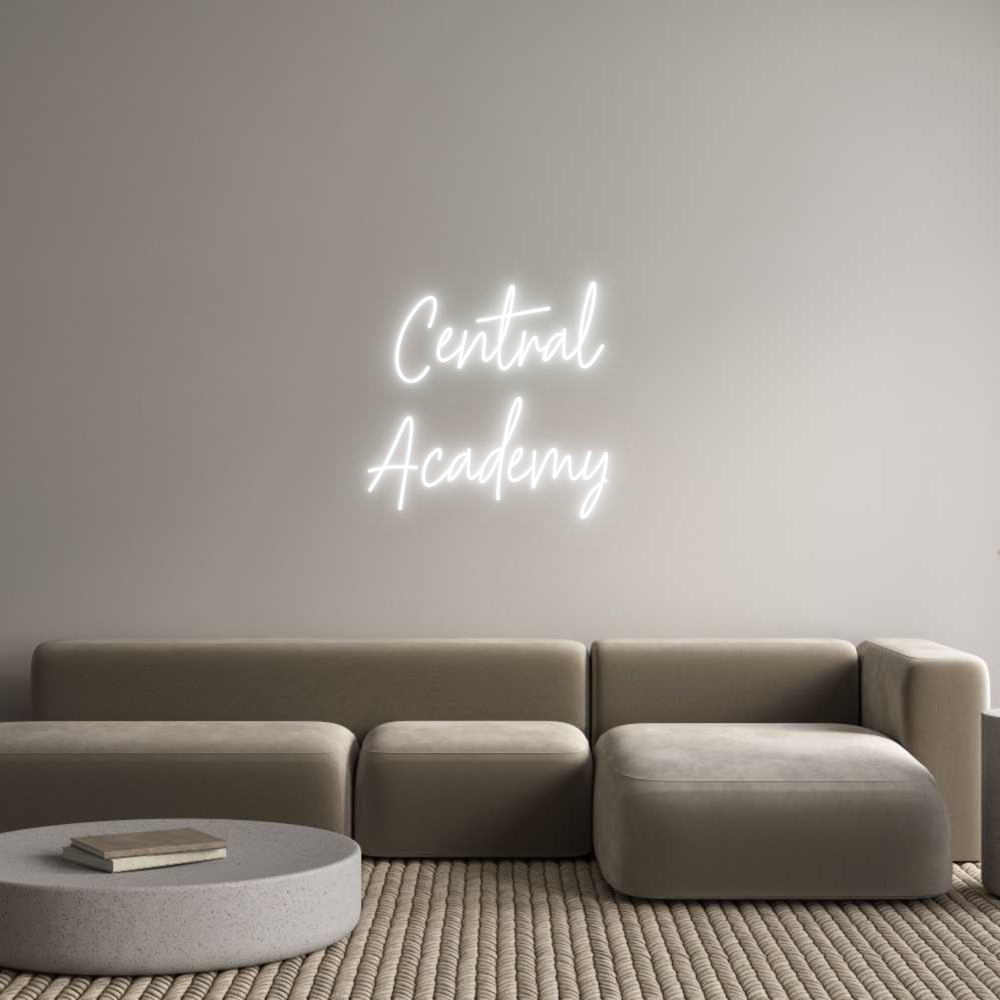 Custom Neon Text - Central
Acad...