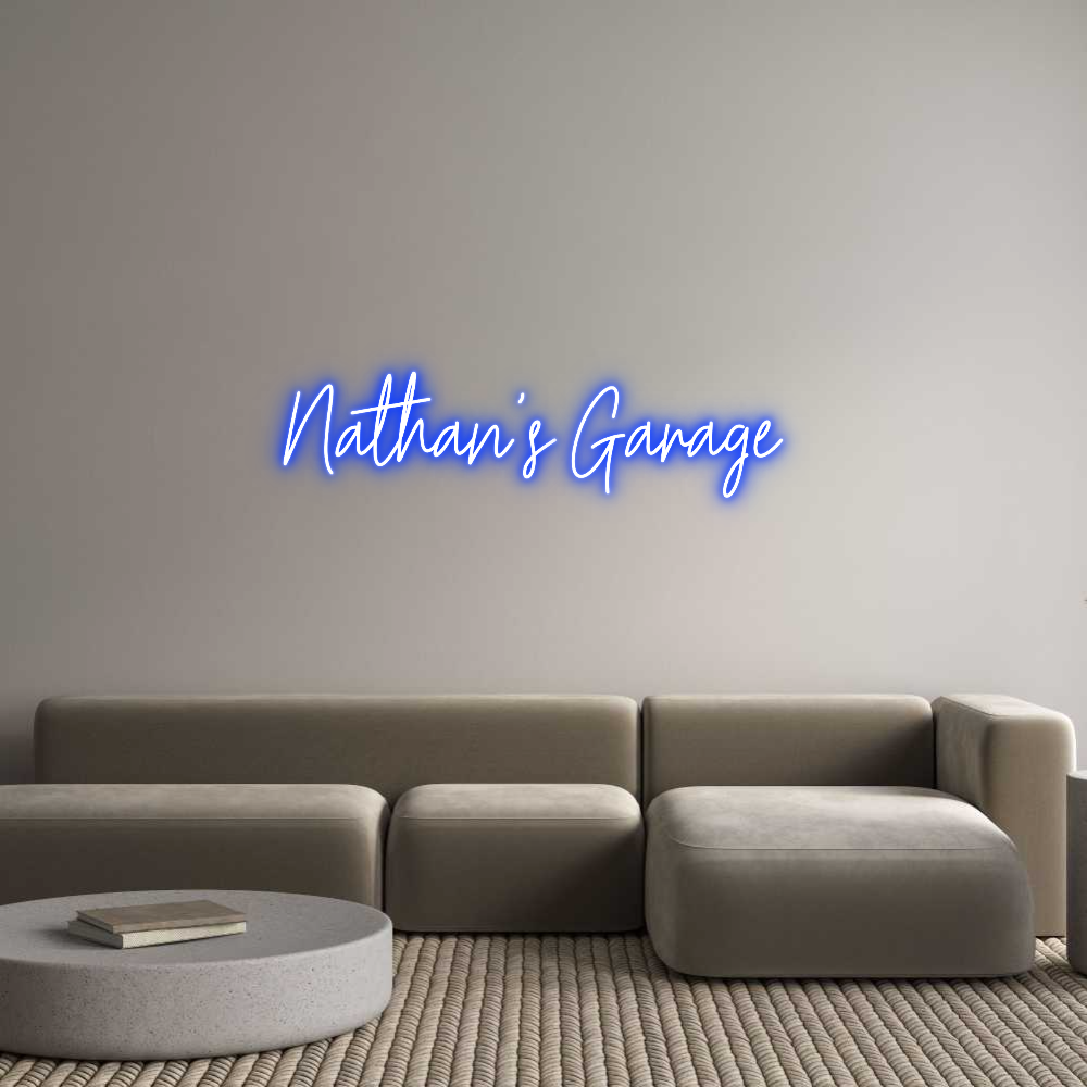 Custom Neon Text- Nathan's Gara...