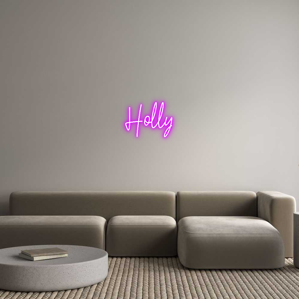 Custom Neon Text- Holly