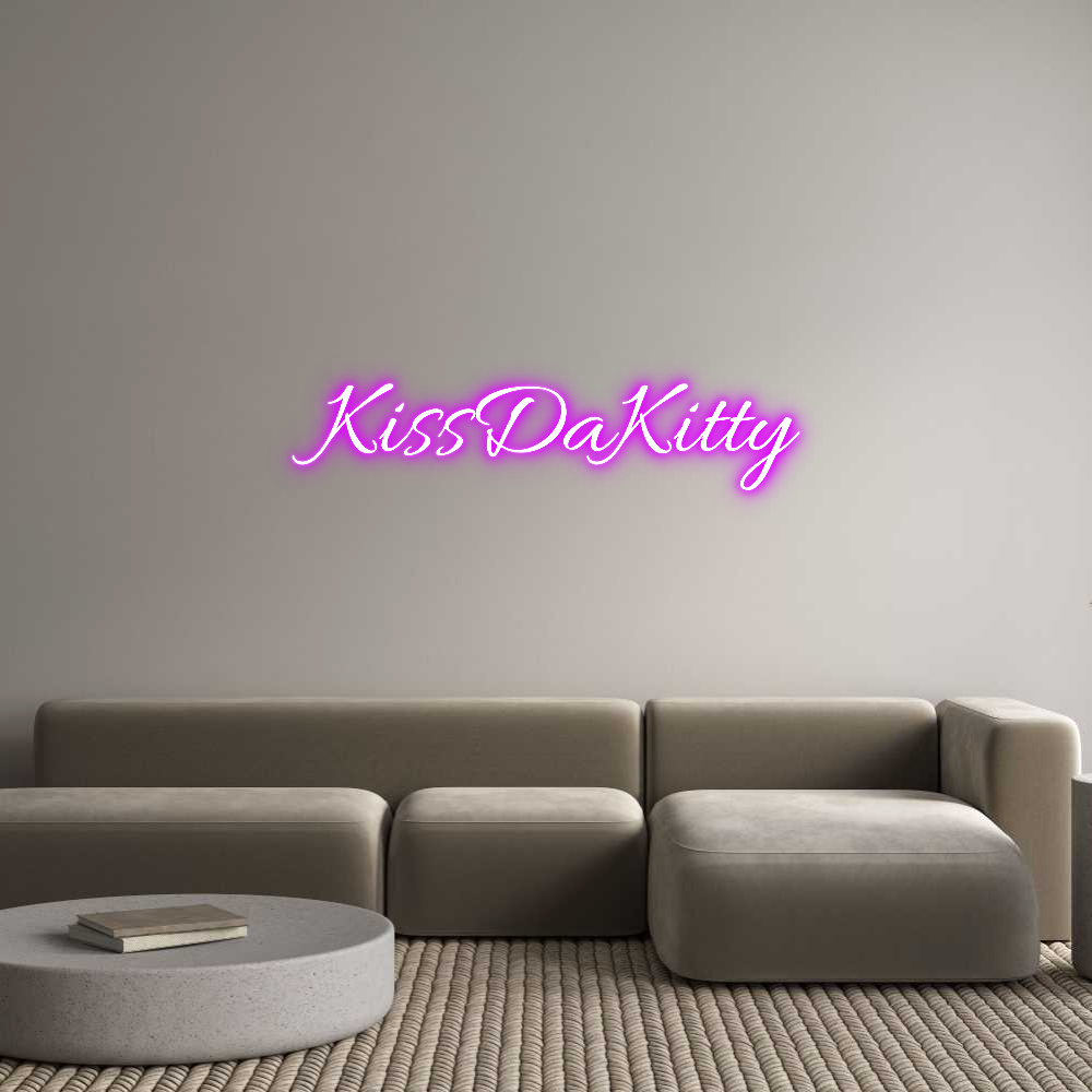 Custom Neon Text- KissDaKitty