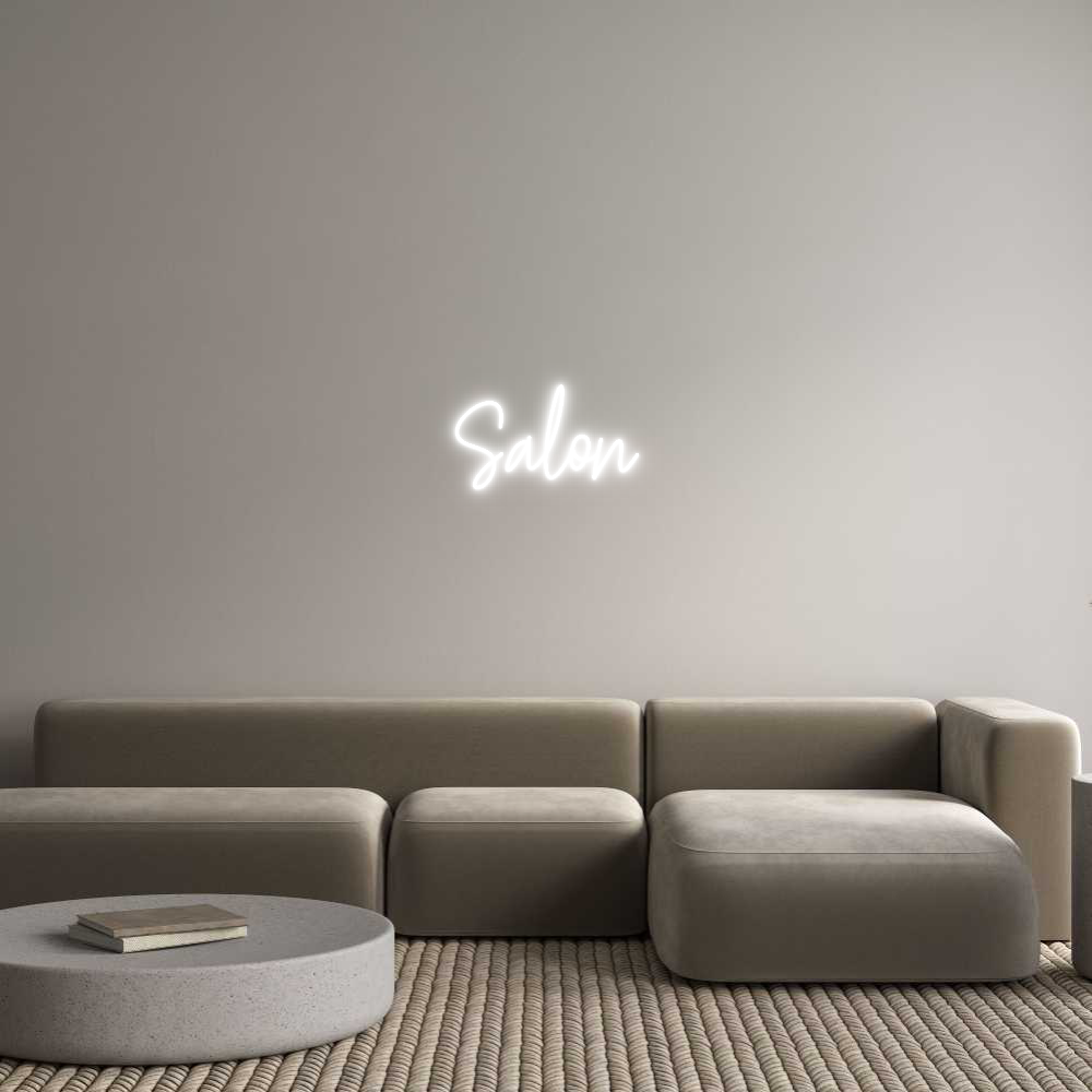 Custom Neon Text- Salon