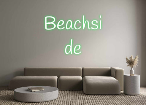 Custom Neon Text- Beachsi
de