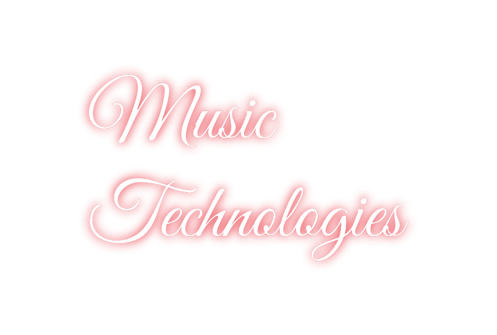 Custom Neon Text- Music
Techno...