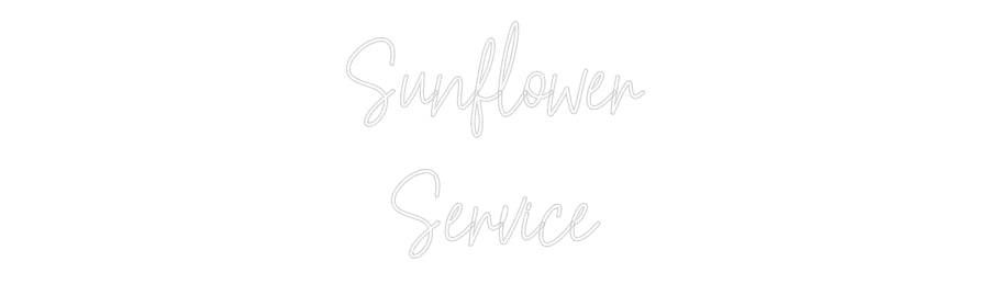 Custom Neon Text- Sunflower
Se...