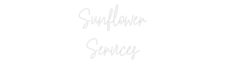 Custom Neon Text- Sunflower
Se...