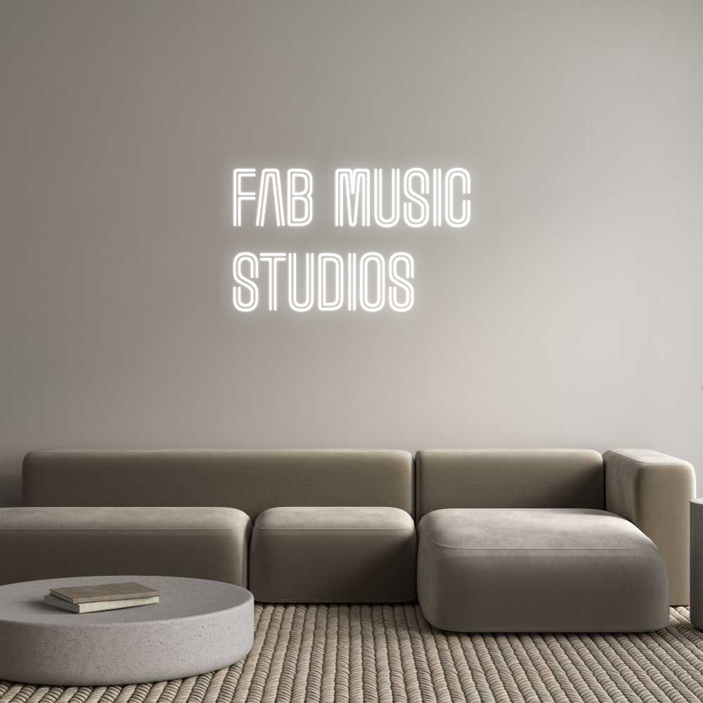 Custom Neon Text- Fab Music
St...