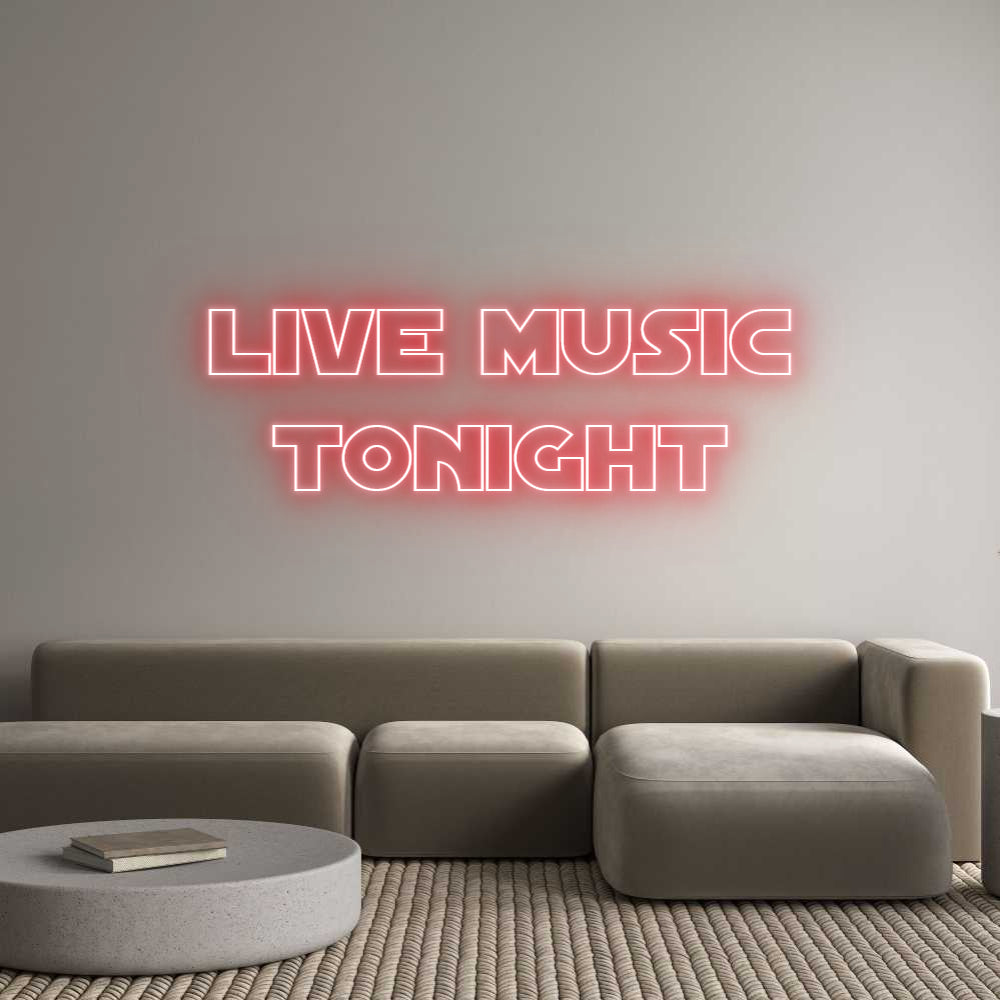 Custom Neon Text - LIVE MUSICT...