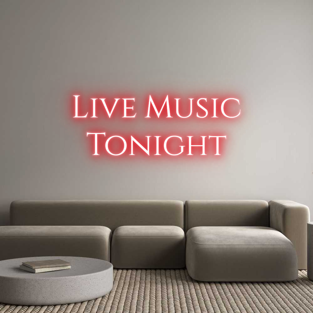 Custom Neon Text - Live MusicT...