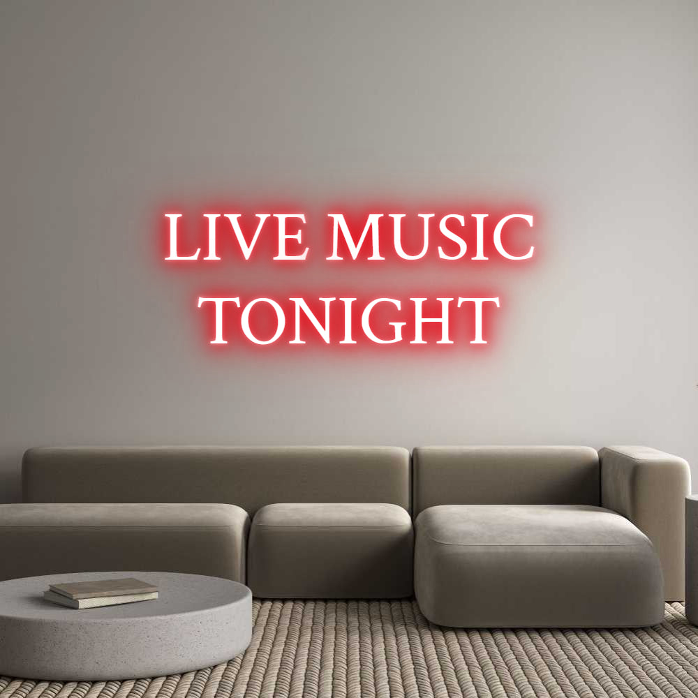 Custom Neon Text - LIVE MUSICT...