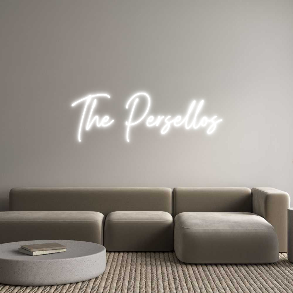 Custom Neon Text- The Persellos