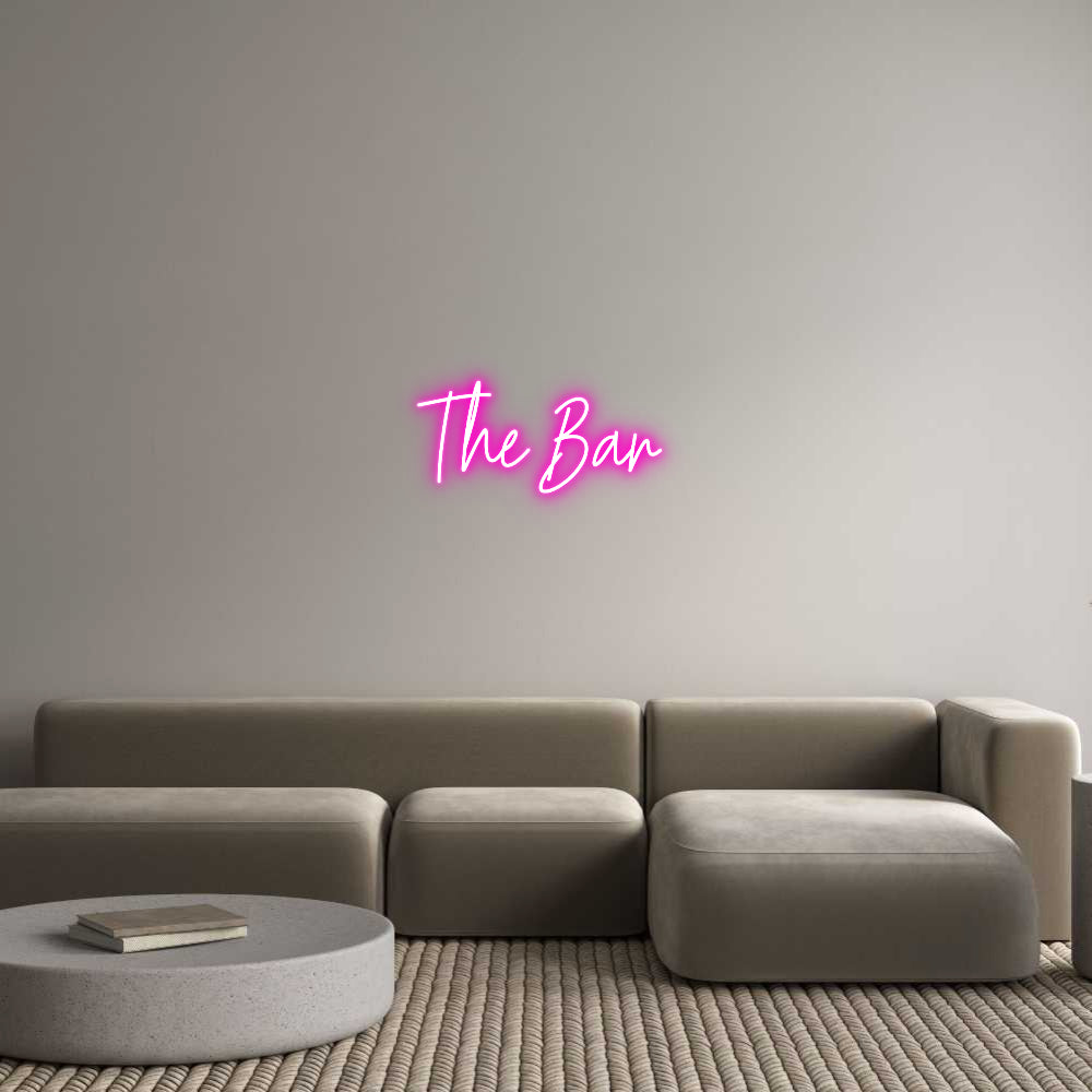 Custom Neon Text- The Bar