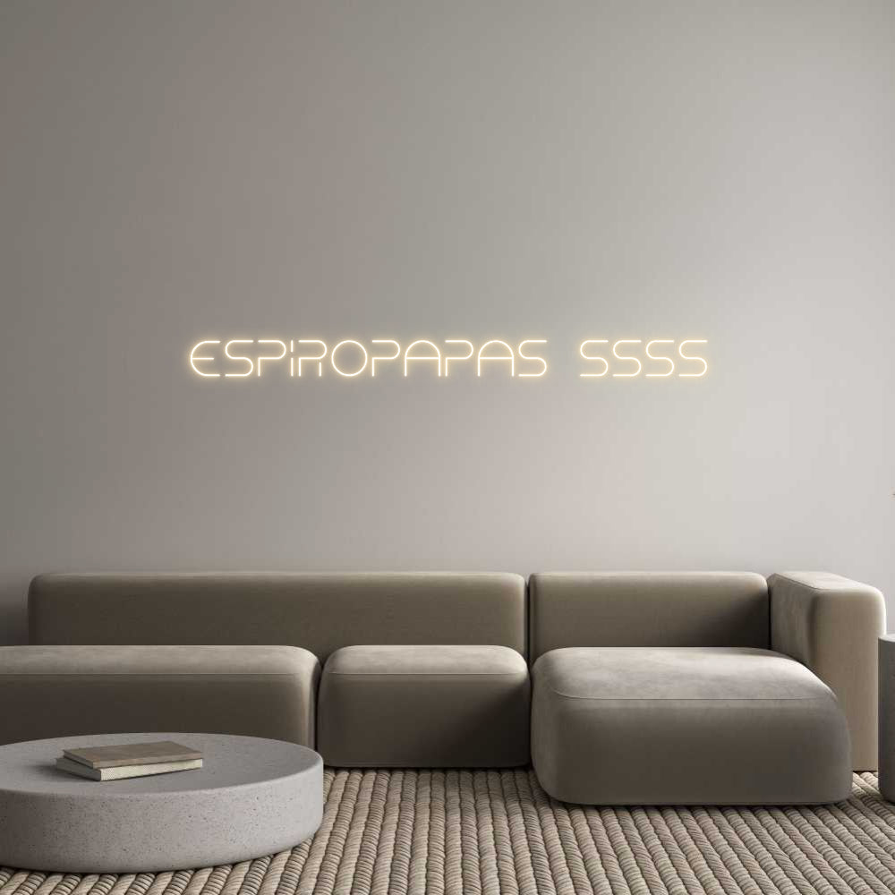 Custom Neon Text- Espiropapas s...