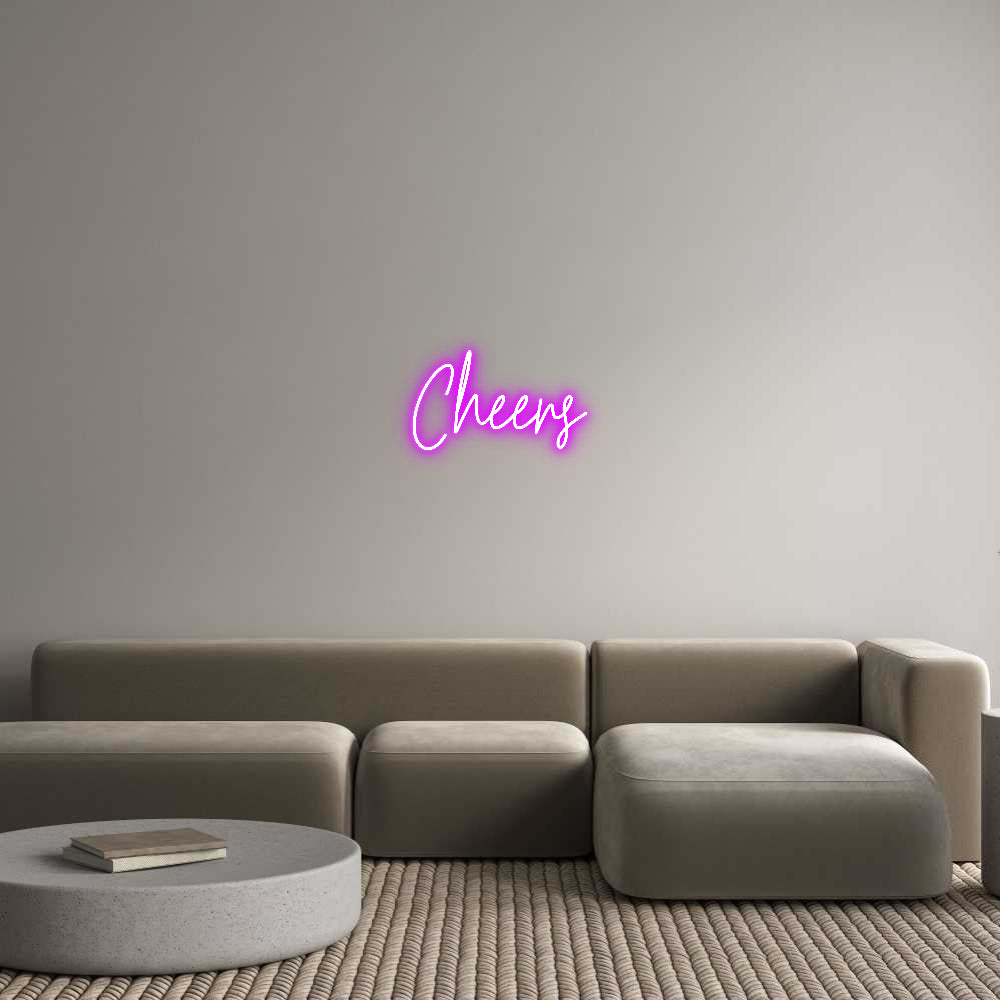 Custom Neon Text- Cheers