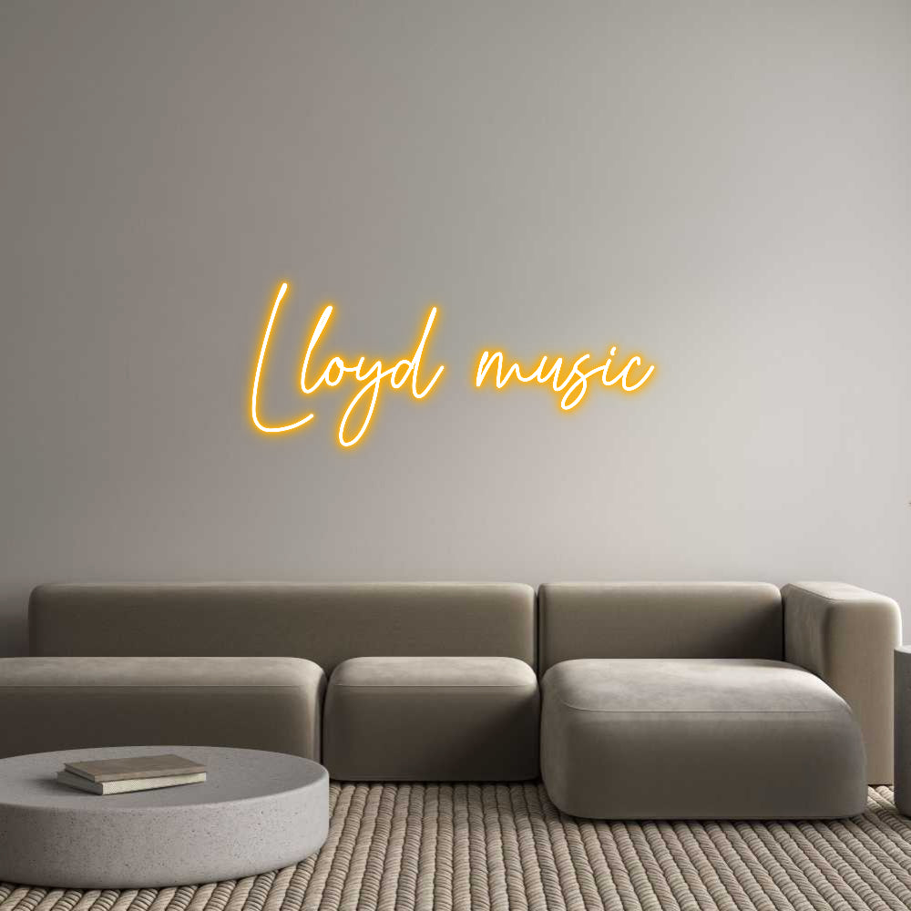 Custom Neon Text- Lloyd music