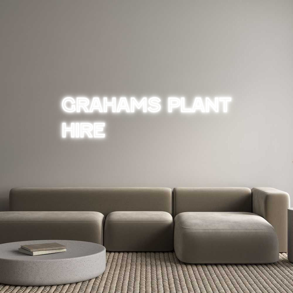 Custom Neon Text- Grahams Plant...