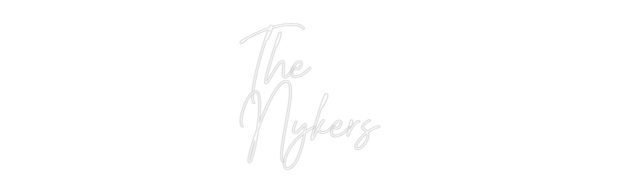 Custom Neon Text - The 
Nykers