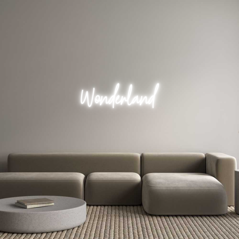 Custom Neon Text - Wonderland