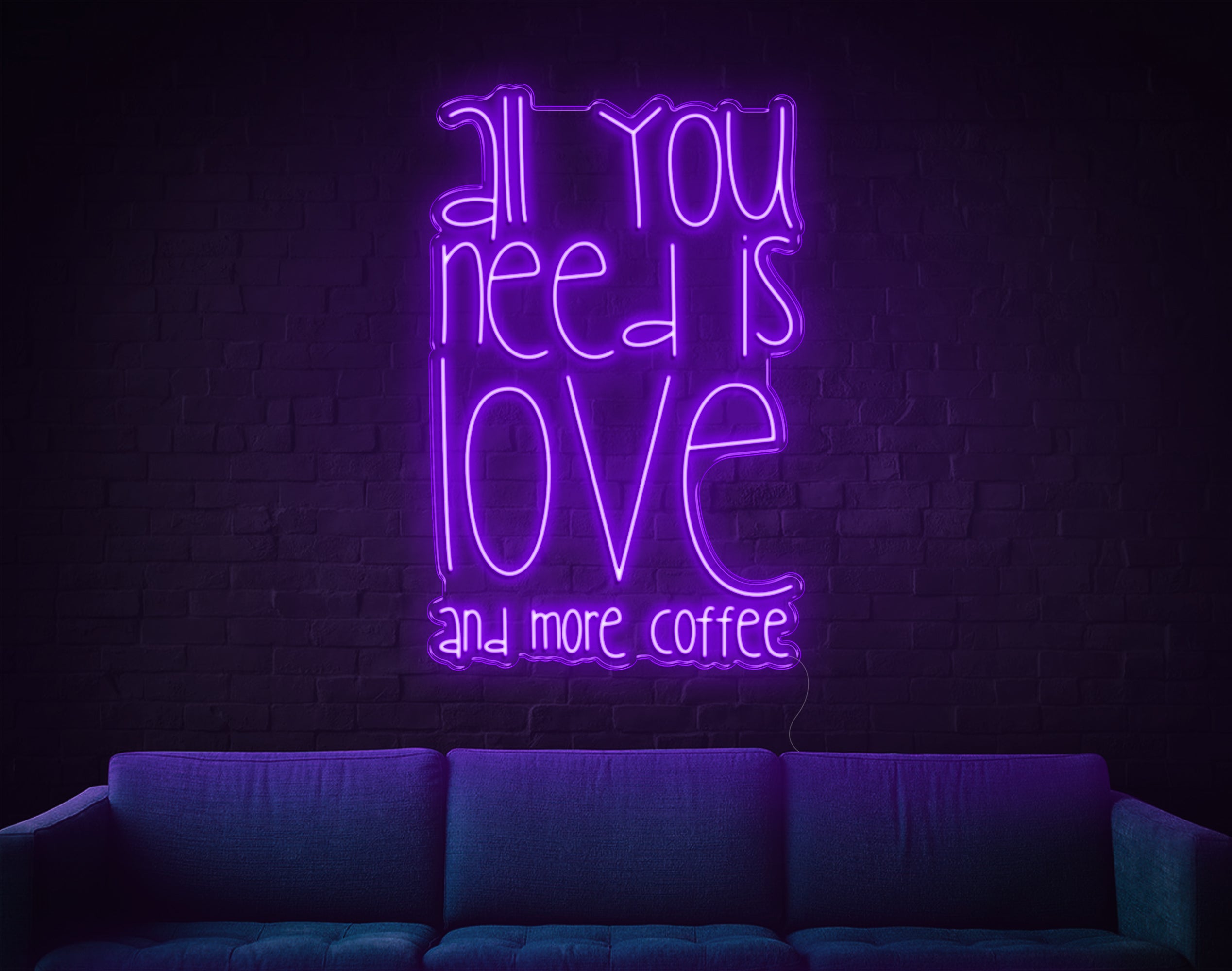 All You Need Is Love V1 LED Neon Sign