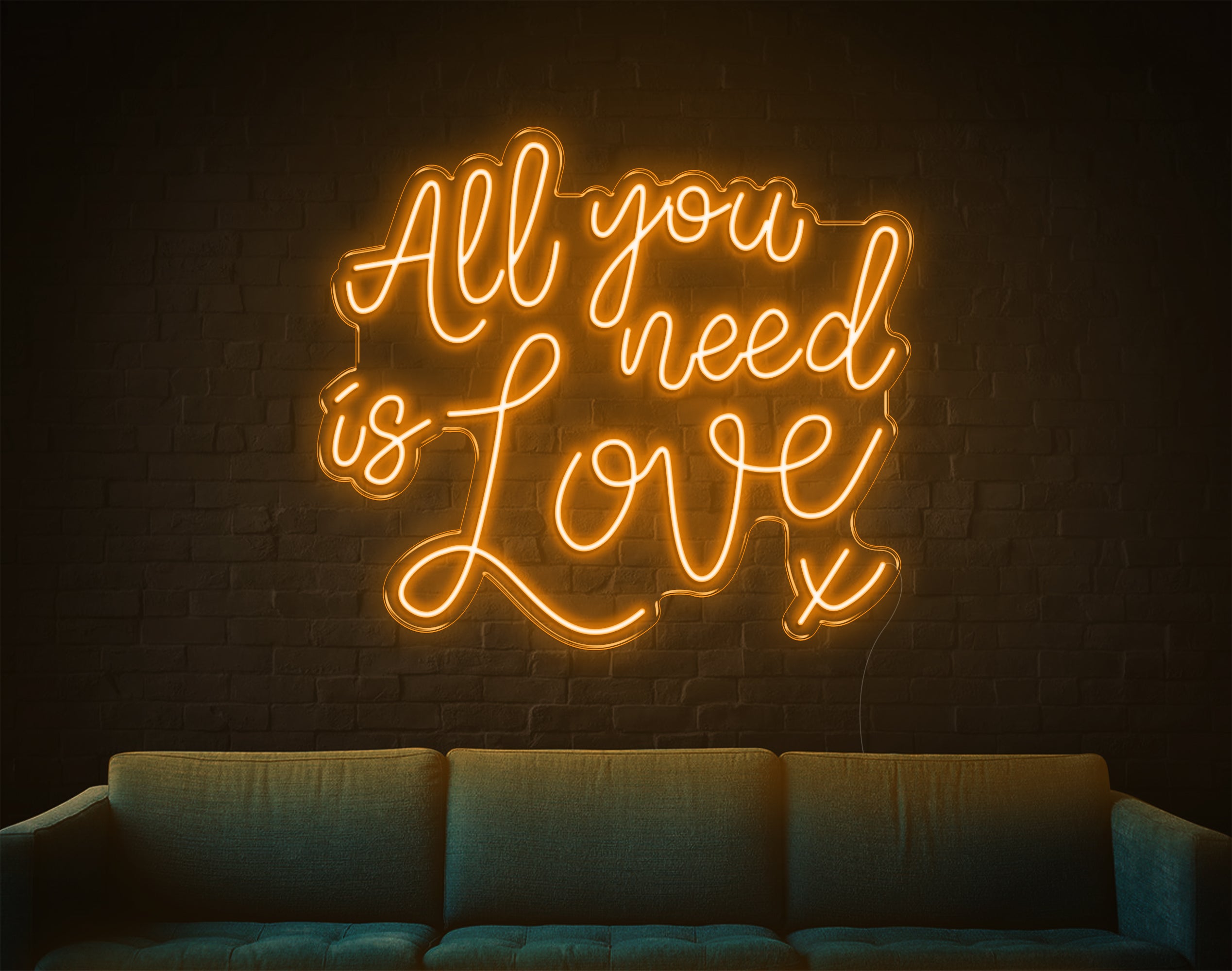 All You Need Is Love V2 LED Neon Sign