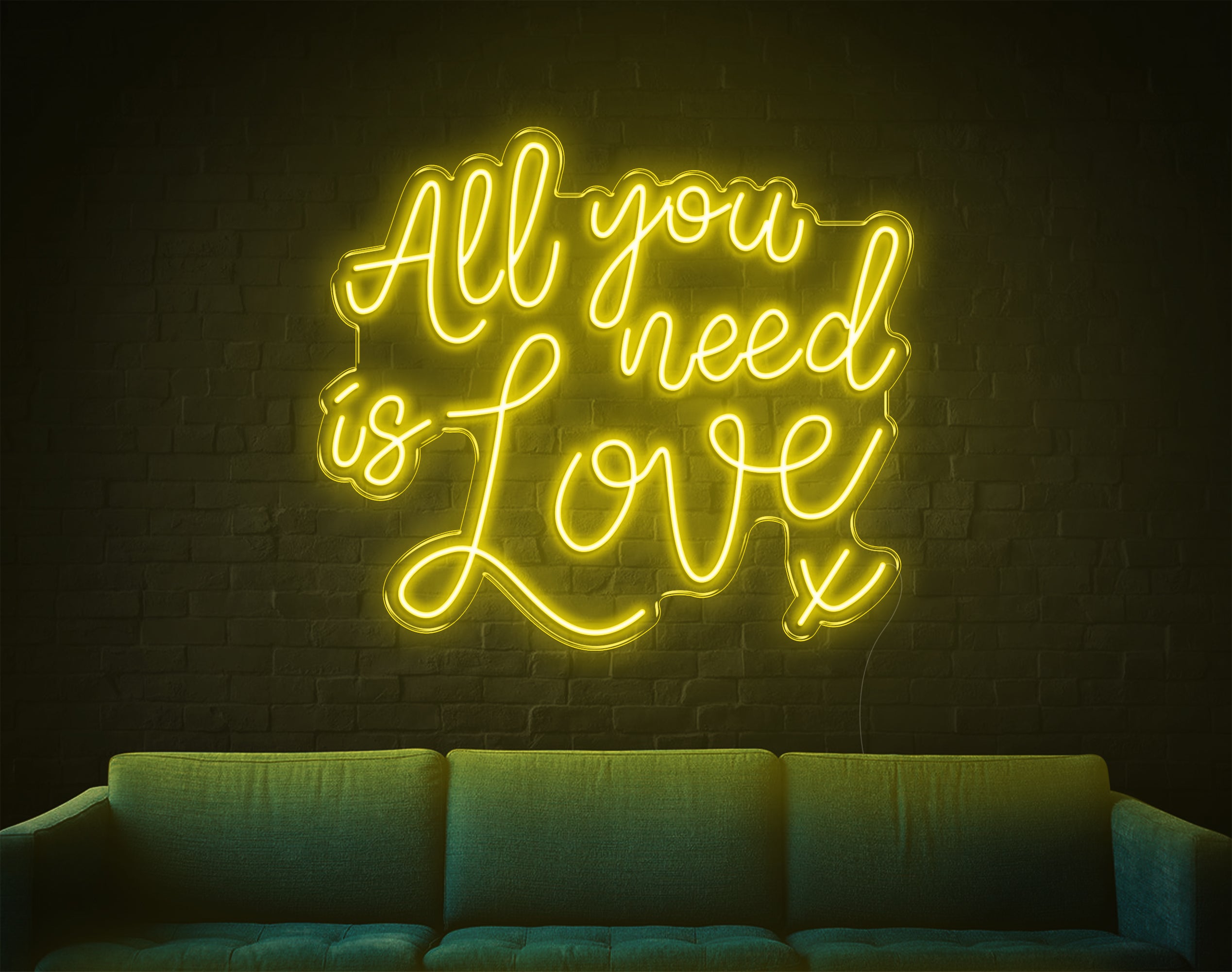 All You Need Is Love V2 LED Neon Sign