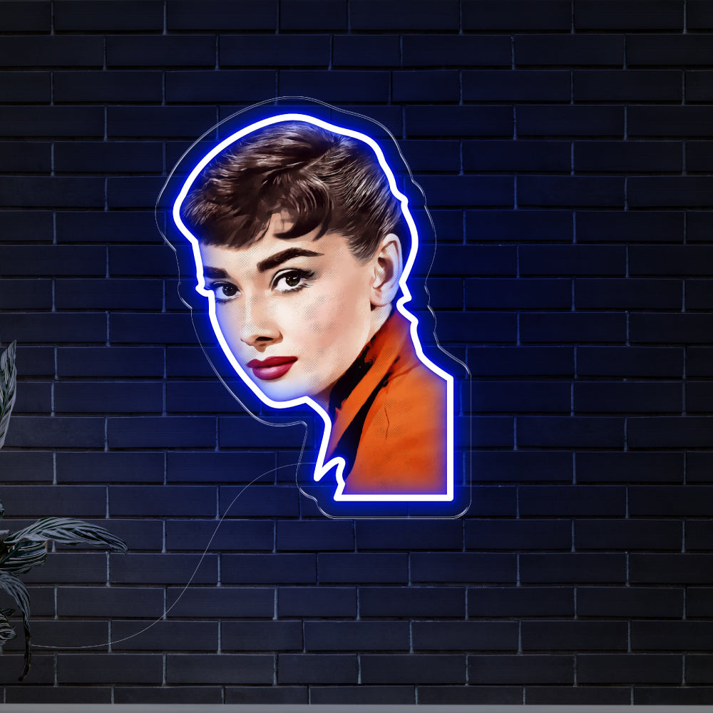 Audrey Hepburn Neon Art