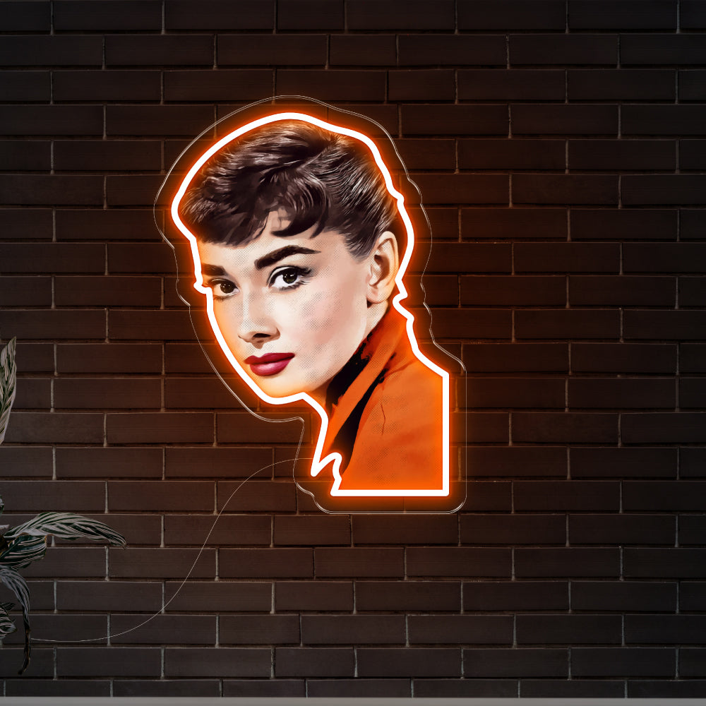 Audrey Hepburn Neon Art