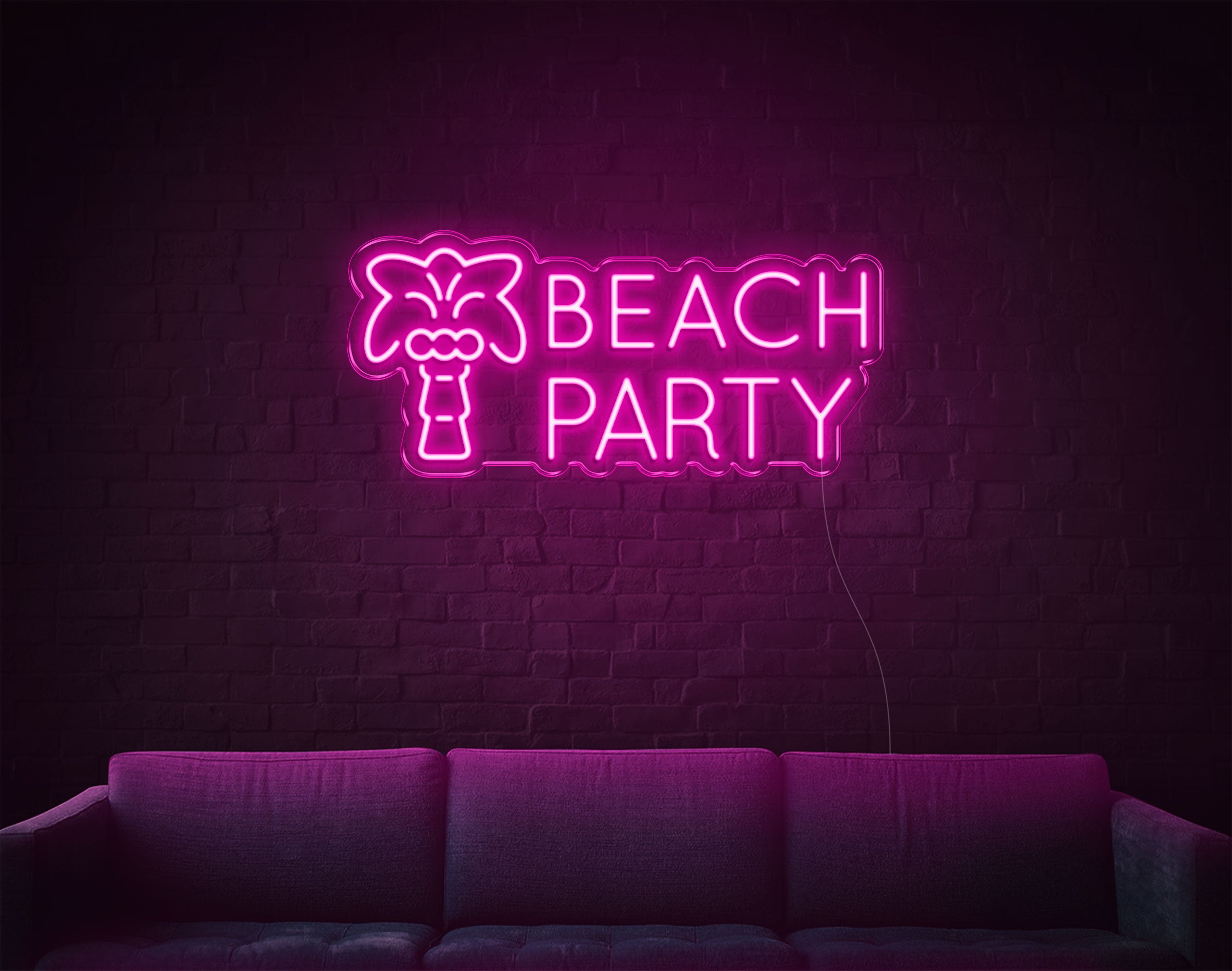 Beach Party LED Neon Sign