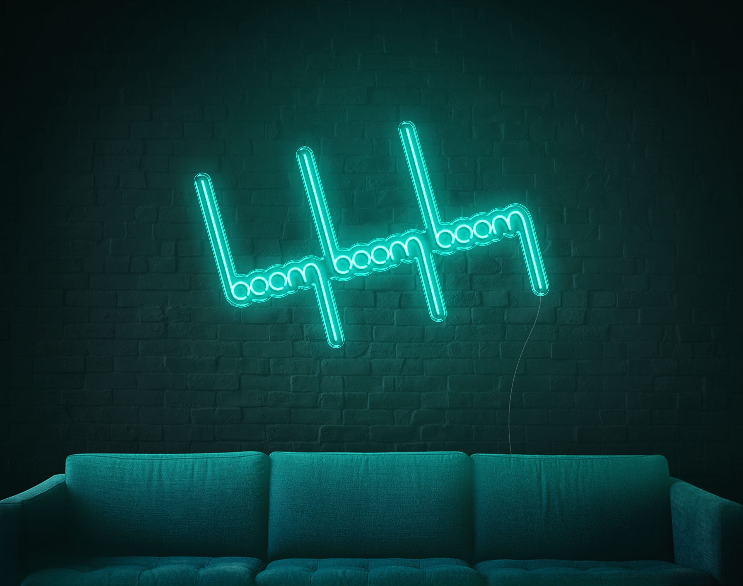 Boom Boom Boom LED Neon Sign