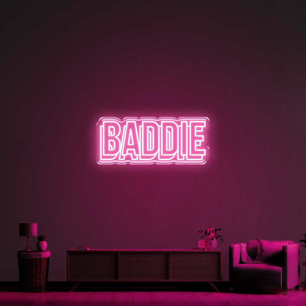 Baddie Double LED Neon Sign